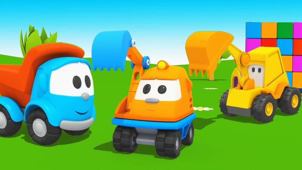 Cartoni Animati Per Bambini Amici Di Leo Il Camion Curioso Leo Junior E Piccolo Escavatore Scoop Piccoli Creativi
